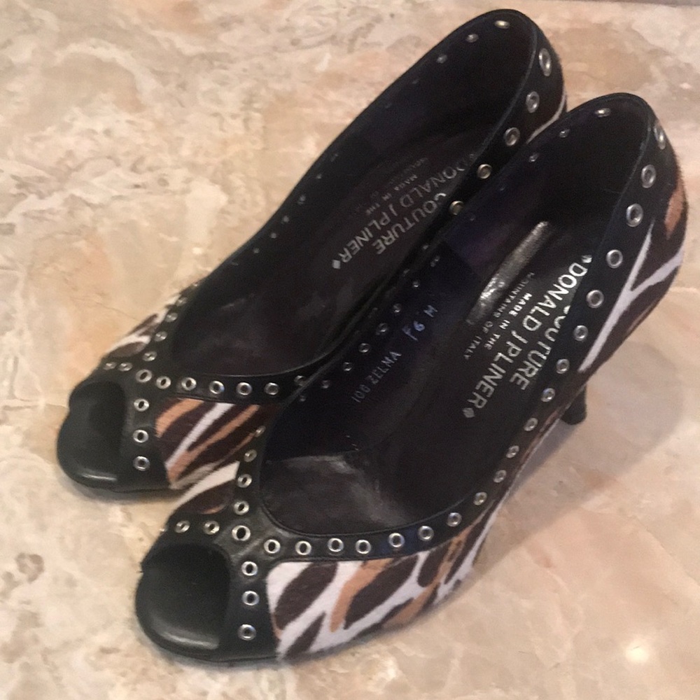 Tiger Print Peep Toe